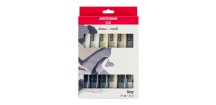 Sada akrylových barev Amsterdam Standard Grey 12 x 20 ml