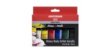 Sada akrylových barev Amsterdam Expert Trial 6 x 20 ml