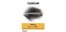Canson Graduate Bristol Skicák v lepené vazbě A4, 180g, 20 listů