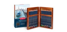 Sada akvarelových pastelek Derwent Watercolor 24 ks v dřevěném boxu
