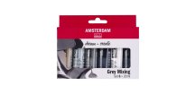Sada akrylových barev Amsterdam Standard Grey Mixing 6 x 20 ml