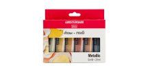 Sada akrylových barev Amsterdam Standard Metallic 6 x 20 ml
