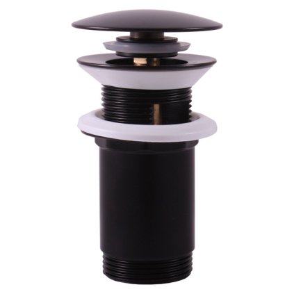 Výpusť umyvadlová CLICK-CLACK 5/4" s přepadem - MD0484CMAT, Černá mat