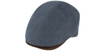 Retro bekovka driver cap od Fiebig - modrý kanvas a koža