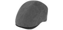Retro bekovka driver cap od Fiebig bavlna - šedý kanvas a koža