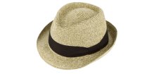 Letný béžový klobúk Trilby od Fiebig - Trilby Melange