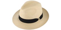 Letný fedora klobúk od Fiebig - Traveller Toyo Natur