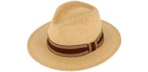 Letný béžový fedora klobúk od Fiebig - Traveller Fedora Tropez
