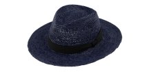 Fedora Raffia - modrý slamený klobúk - Bestseller