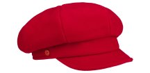8-dielna červená dámska bekovka od Mayser - Camila Newsboy Cap
