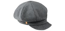 8-dielna dámska šedá bekovka od Mayser - Camila Newsboy Cap