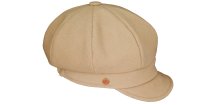 8-dielna dámska béžová bekovka od Mayser - Camila Newsboy Cap