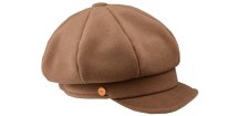 8-dielna dámska béžová bekovka od Mayser - Camila Newsboy Cap