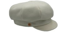 8-dielna dámska biela bekovka od Mayser - Camila Newsboy Cap