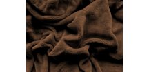 Cearsaf Cocolino microplus cu elastic 180 x 200 cm maro inchis