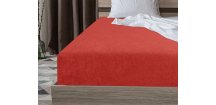 Cearsaf Frotir cu elastic EXCLUSIVE 90x200 cm rosu
