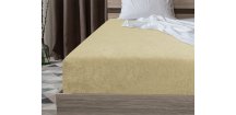Cearsaf Frotir cu elastic EXCLUSIVE 90x200 cm crem