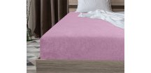 Cearsaf Frotir cu elastic EXCLUSIVE 180 x 200 cm roz