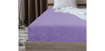 Cearsaf Frotir cu elastic EXCLUSIVE 90x200 cm mov deschis