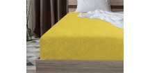 Cearsaf Frotir cu elastic EXCLUSIVE 90x200 cm galben