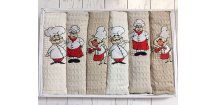 Prosoape de bucatarie in ambalaj cadou, COOK set 6 buc