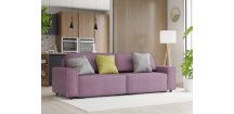 Canapea extensibila cu trei locuri violet SMART