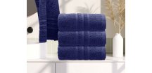 Prosop Comfort 50 x 100 cm albastru inchis, 100% bumbac
