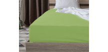 Cearsaf de pat Jersey verde 160 x 200 cm
