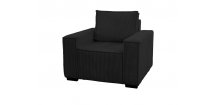 Fotoliu din catifea Culoare neagra SMART