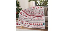 Patura alba de miel de Craciun din microplus RETRO CHRISTMAS