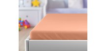 Cearsaf Jersey pentru patut copii cu elastic 70x140 cm Caisa