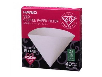 Filtry Hario na drip V60 velikost 02 (40ks)