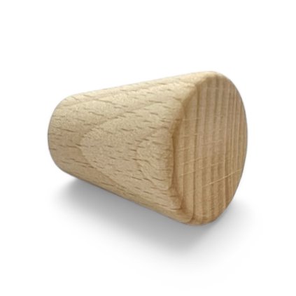 Knopka TAPER buk surový, 30 mm