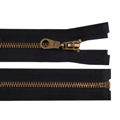 Staromosazný zip No 5 délka 90 cm bundový