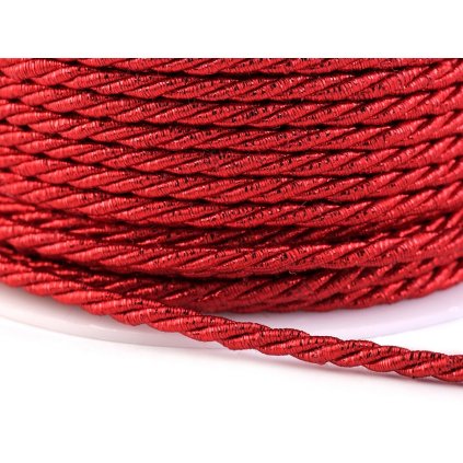 Šňůra kroucená s lurexem Ø3 mm