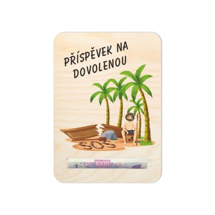 Dárková karta na peníze - Dovolená