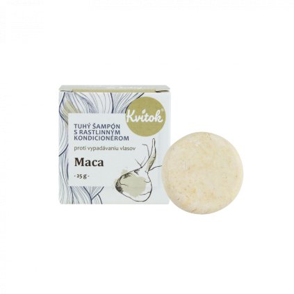 Kvitok Tuhý šampon s kondicionérem Maca 25 g - stimuluje růst vlasů