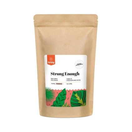 Pražená zrnková káva Strong Enough 250 g