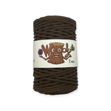 Woody 3 mm - Tmavě hnědá