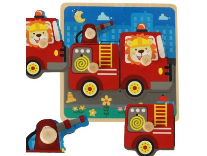 Drevené puzzle hasičský zbor
