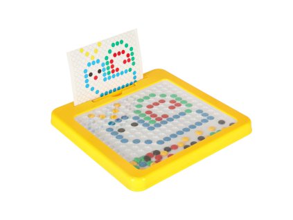 Magnetická tabuľa montessori bodky žltá