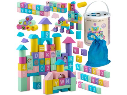 Vzdelávacie drevené bloky RK-871 Ricokids