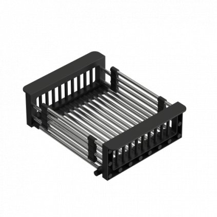 Nastavitelný košík do dřezu černý/nerezový QUADRON B3821_BL