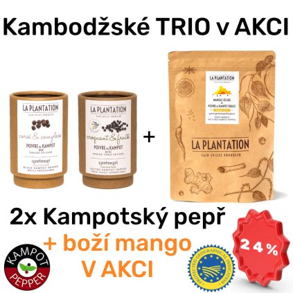 Kampotský pepř černý a fermentovaný 50g tubus + dárek ZDARMA