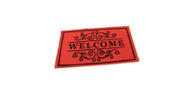 Textilní čisticí rohož Welcome Deco 33 x 58 x 0,3 cm, zelená