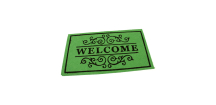 Textilní čisticí rohož Welcome Deco 33 x 58 x 0,3 cm, zelená