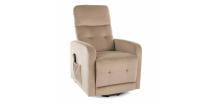 Polohovacie kreslo Lennox II Velvet, sivá