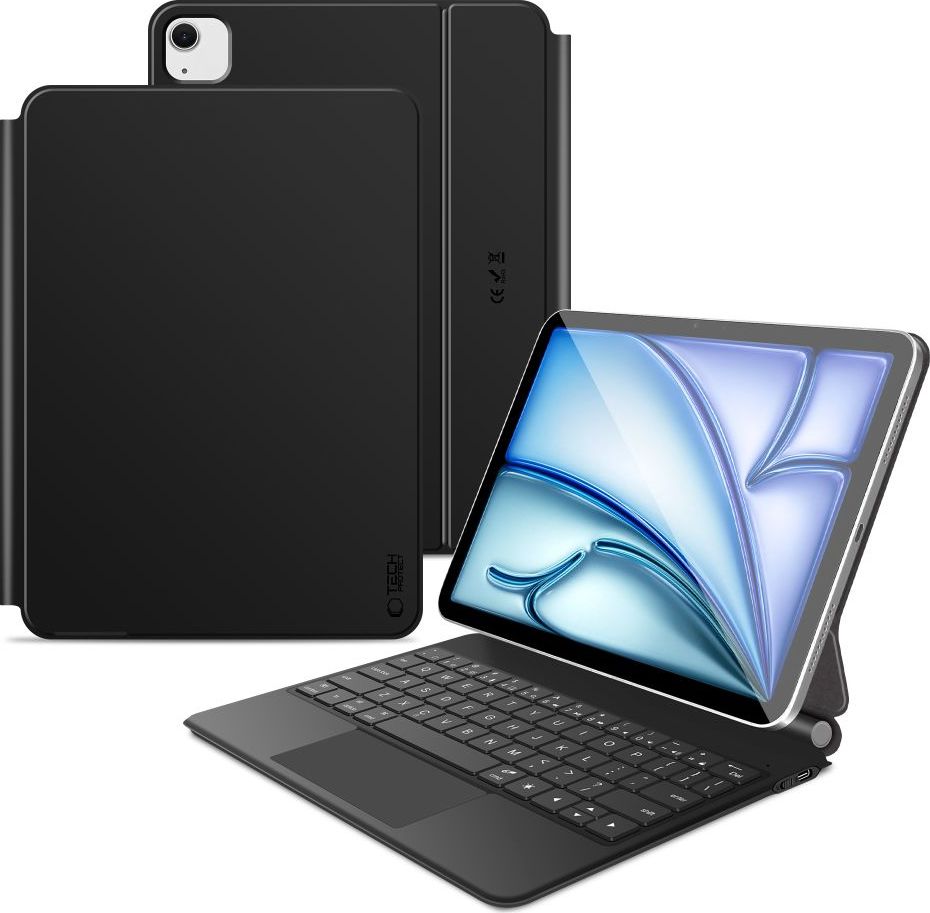 POUZDRO TECH-PROTECT SMARTCASE MAGNETICKÉ + KLÁVESNICE S TOUCHPADEM PRO IPAD AIR 10,9” 4 / 5 / 2020-2022 / iPad Air 11” 6 / 7 / 2024-2025 ČERNÉ
