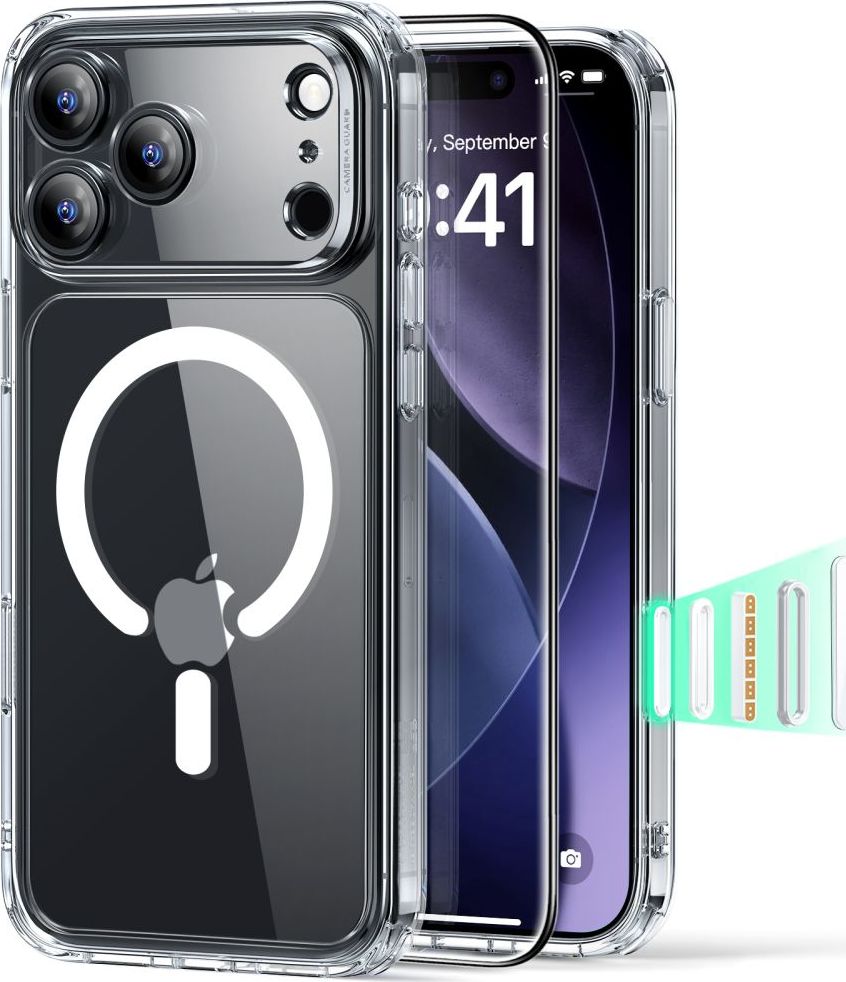 ESR CLASSIC HYBRID MAGSAFE & TEMPERED GLASS IPHONE 17 PRO CLEAR