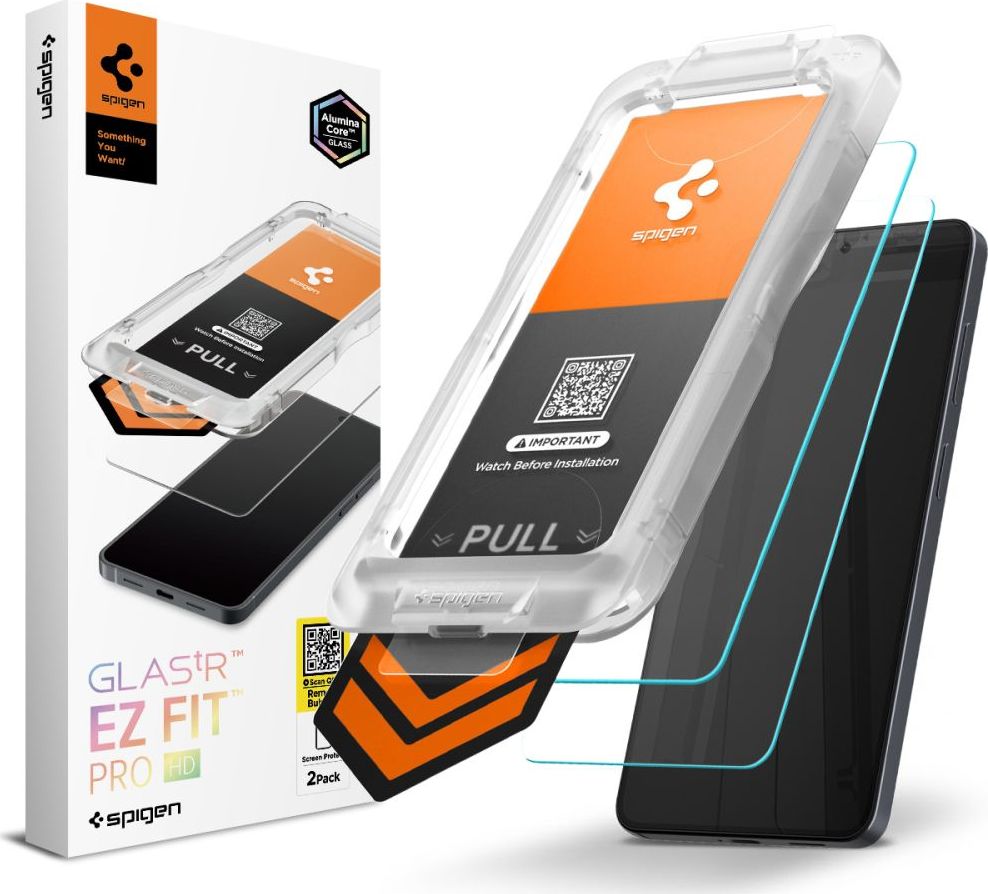 Tvrzené sklo SPIGEN GLAS.TR "EZ FIT PRO AC" HD 2-PACK GALAXY S26 CLEAR (2 kusy s aplikátorem)